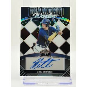 2024 Leaf Metal Eric Bitonti Diamond Wonders Prismatic Black Auto 3/5 SP Brewers
